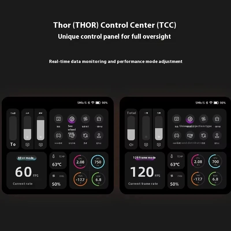 AYN Thor 6'' OLED Dual Screen Gaming Handheld Qualcomm Snapdragon CPU Android13 6000mAh Battery Hall Stick Game Console